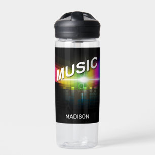 Individuelle Name der Musikillustrierung Trinkflasche