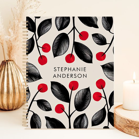 Individuelle Name der roten und schwarzen botanisc Planer