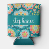 Individuelle Name der Sommerblumenmuster Dosenkühler (Vorderseite)