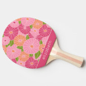 Individuelle Name der Sommerblumenmuster Tischtennis Schläger (Seitenansicht)