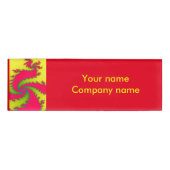 Individuelle Name des chinesischen Dragon-Fraktals Namenschild (Vorderseite)