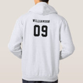 Individuelle Name des Fußballvereins der Schule od Hoodie (Rückseite)