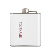 Individuelle Name des North Pole Gifting Team Flachmann (Rückseite)