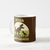 individuelle Name des personalisierten Vaters Kaffeetasse (Vorderseite Links)