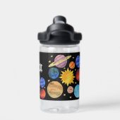 Individuelle Name des Sonnensystems Trinkflasche (Rückseite)