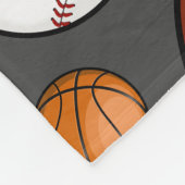 Individuelle Name des Sportspielers Grau Fleecedecke (Ecke)