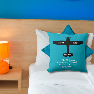 Individuelle Name des Studentenpiloten Kissen