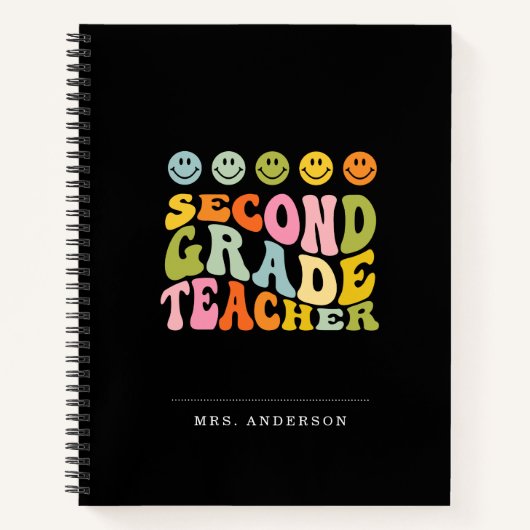 Individuelle Name des zweitklassigen Teachers Notizblock (Vorderseite)