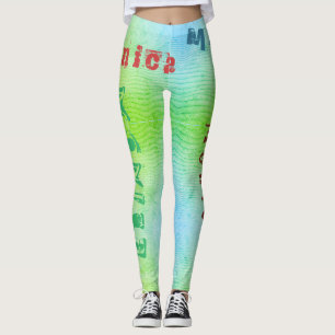 Individuelle Name Desert Sand Workout Leggings