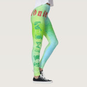 Individuelle Name Desert Sand Workout Leggings (Rechts)