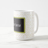 Individuelle Name Design Latte Tasse (VorderseiteRechts)