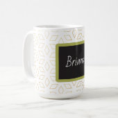 Individuelle Name Design Latte Tasse (Vorderseite Links)