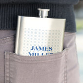 individuelle Name-Diamantformen auf Flachmann (Beispiel)