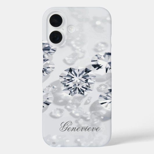 Individuelle Name Diamond gecattert Case-Mate iPhone Hülle (Rückseite)