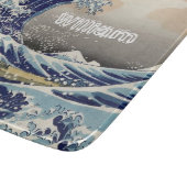 Individuelle Name die große Wellenseefahrt blau Schneidebrett (Ecke)