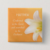 Individuelle Name, die RCIA feiern Glückwunsch Lil Button (Vorderseite)