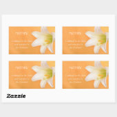 Individuelle Name, die RCIA feiern Glückwunsch Lil Rechteckiger Aufkleber (Blatt)