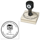 Individuelle Name Dieses Buch gehört Gummistempel (Stempel)