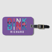 Individuelle Name Dink Personalisiert Pickleball G Gepäckanhänger (Vorderseite (Horizontal))