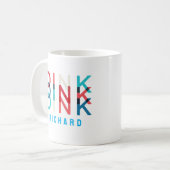 Individuelle Name Dink Personalisiert Pickleball G Kaffeetasse (Vorderseite Links)