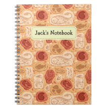 Individuelle Name Dinosaur Fossilien Notebook