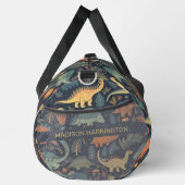 Individuelle Name Dinosaur Pattern Duffle Bag (Rechts)
