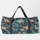 Individuelle Name Dinosaur Pattern Duffle Bag (Vorderseite)