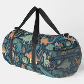 Individuelle Name Dinosaur Pattern Duffle Bag (Rechte Ecke)