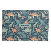 Individuelle Name Dinosaur Pattern Kissenbezug (Rückseite)