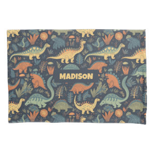 Individuelle Name Dinosaur Pattern Kissenbezug
