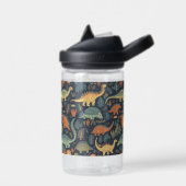 Individuelle Name Dinosaur Pattern Trinkflasche (Links)