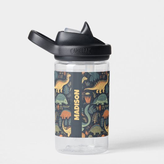 Individuelle Name Dinosaur Pattern Trinkflasche (rechts)