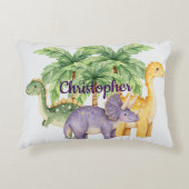 Individuelle Name Dinosaurs Palme Trees Dekokissen (Vorderseite)