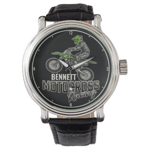 Individuelle Name Dirt Bike Rider Armbanduhr