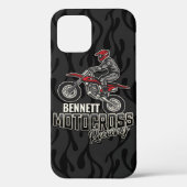 Individuelle Name Dirt Bike Rider Case-Mate iPhone Hülle (Rückseite)
