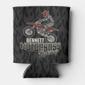 Individuelle Name Dirt Bike Rider Dosenkühler (Vorderseite)