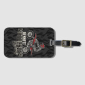 Individuelle Name Dirt Bike Rider Gepäckanhänger (Vorderseite (Horizontal))