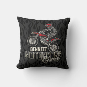 Individuelle Name Dirt Bike Rider Kissen