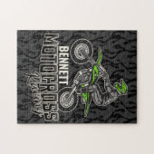Individuelle Name Dirt Bike Rider Puzzle (Horizontal)