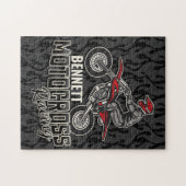 Individuelle Name Dirt Bike Rider Puzzle (Horizontal)