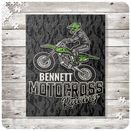 Individuelle Name Dirt Bike Rider Puzzle