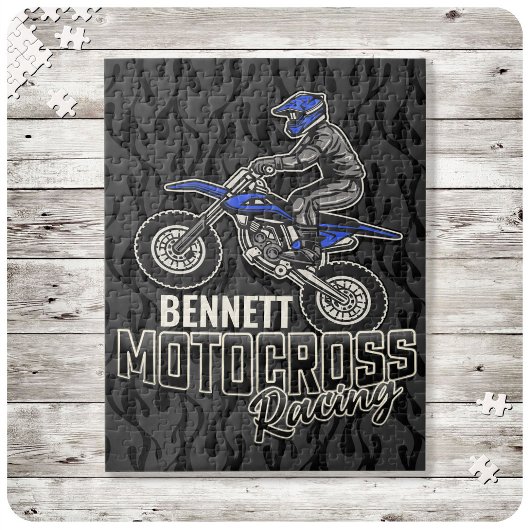 Individuelle Name Dirt Bike Rider Puzzle