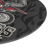 Individuelle Name Dirt Bike Rider Schneidebrett (Ecke)