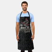 Individuelle Name Dirt Bike Rider Schürze (Getragen)