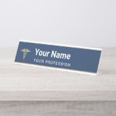 Individuelle Name Doctor Nurse Beruflich Schreibtischnamensplakette (Vorderseite )