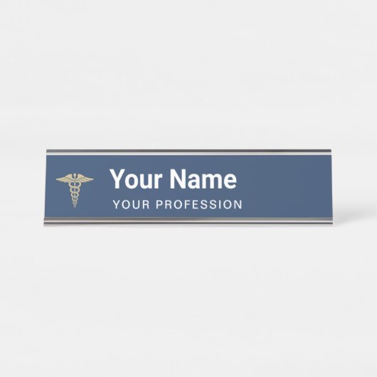 Individuelle Name Doctor Nurse Beruflich Schreibtischnamensplakette (Vorderseite )