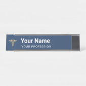 Individuelle Name Doctor Nurse Beruflich Schreibtischnamensplakette (Vorderseite )