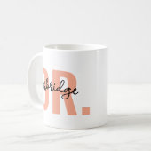 Individuelle Name Doctor Tasse ・ DR Kaffee-Cup ・ A (Vorderseite Links)