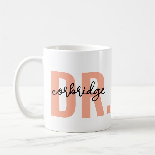 Individuelle Name Doctor Tasse ・ DR Kaffee-Cup ・ A (Links)