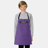 Individuelle Name Doodle Dots Schürze für Großdruc (Getragen)